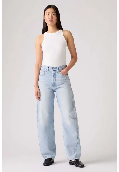 Скъсени дънки с широк крачол