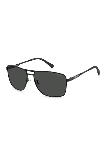 Слънчеви очила Aviator със стоманена рамка - Черен
