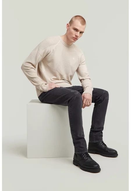 Слим дънки 3301 - Антрацитно сиво