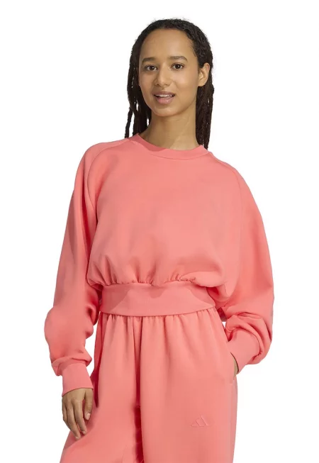 Свободен суитшърт Soft Lux с модал - Розова сьомга