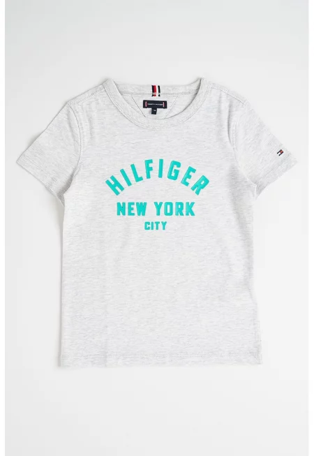 Тениска с овално деколте и лого