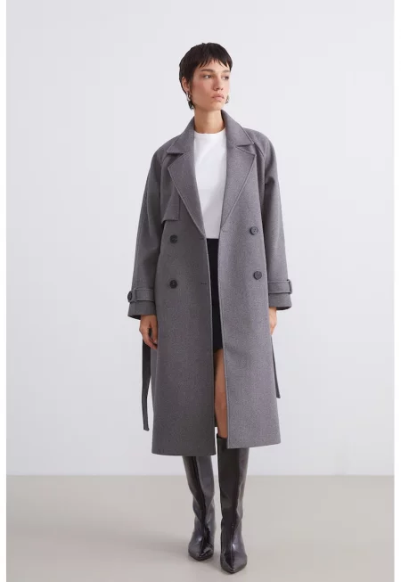 Тренч с колан