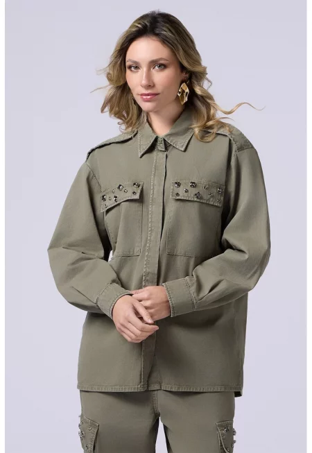 Уголемен шакет с декоративни камъни - Каки