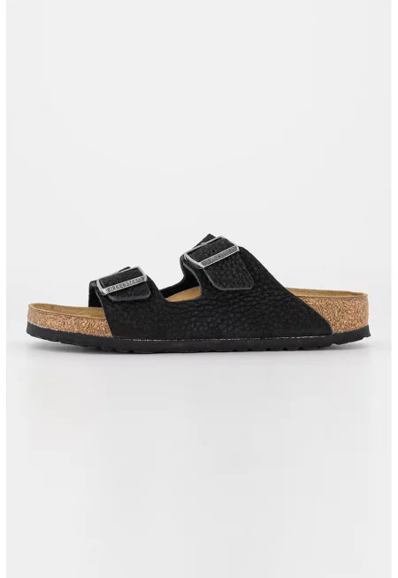 Унисекс чехли от набук Arizona - Черен