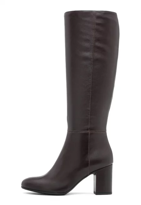 Велурени ботуши Gianna - Тъмнокафяв