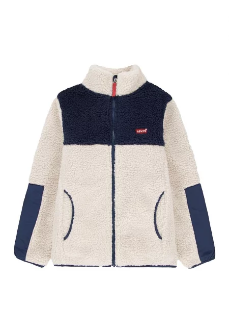 Яке с цветен блок и висока яка