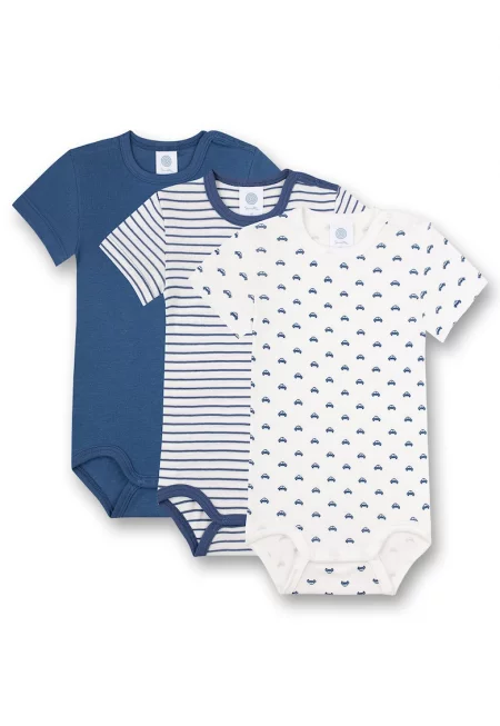 Бодита от памук с шарки - 3 броя