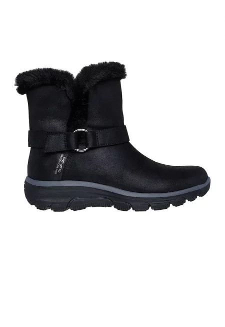 Боти от еко кожа - Черен