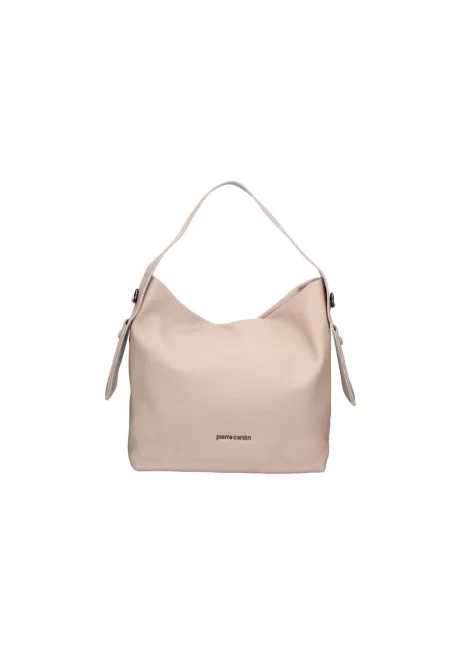 Чанта Хобо от еко кожа - Сив