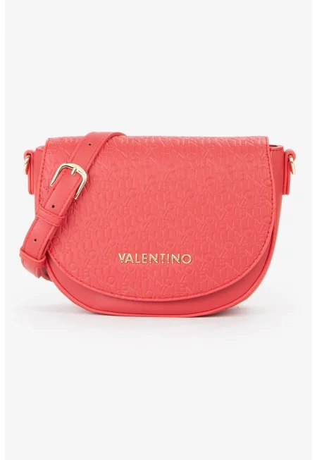 Чанта от еко кожа с лого - Корал