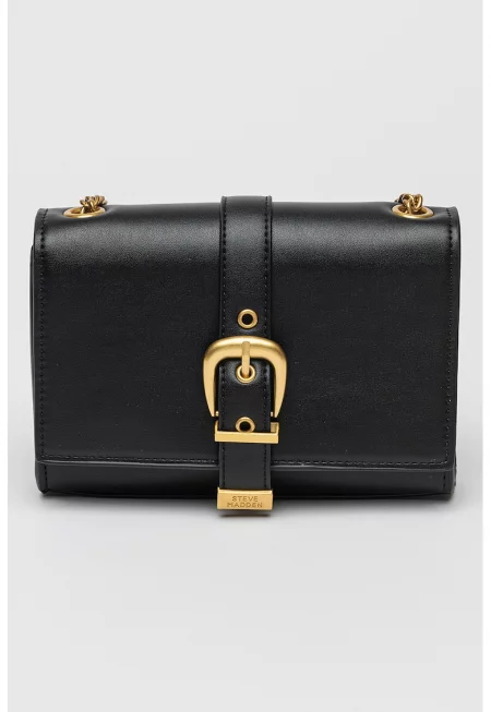 Чанта през рамо от еко кожа с презрамка-верижка