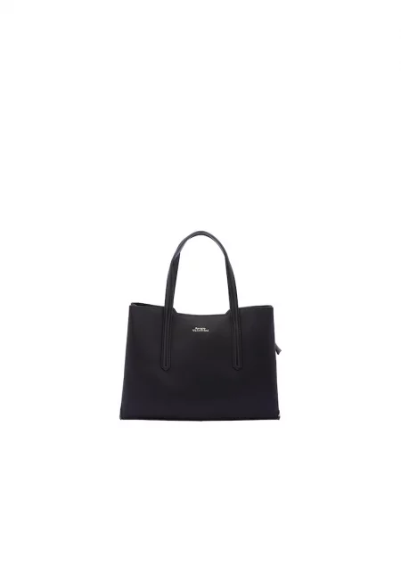 Чанта за рамо от еко кожа - Черен