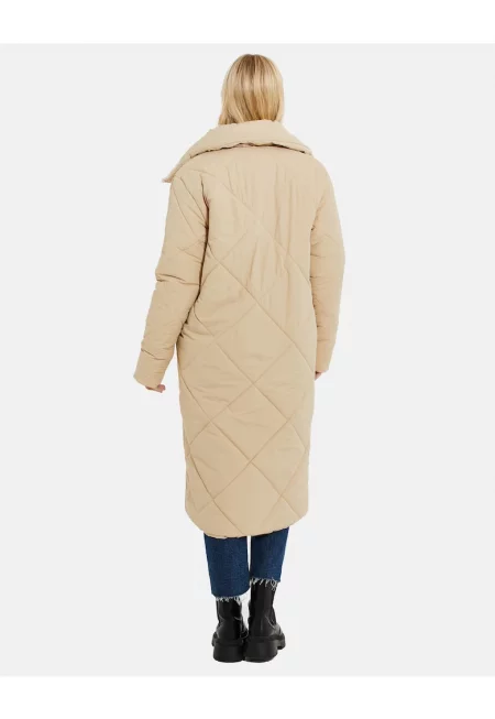 Дълго подплатено зимно яке Peridot 6003 с капитониран дизайн