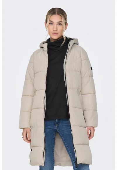 Дълго ватирано зимно яке Iris с качулка