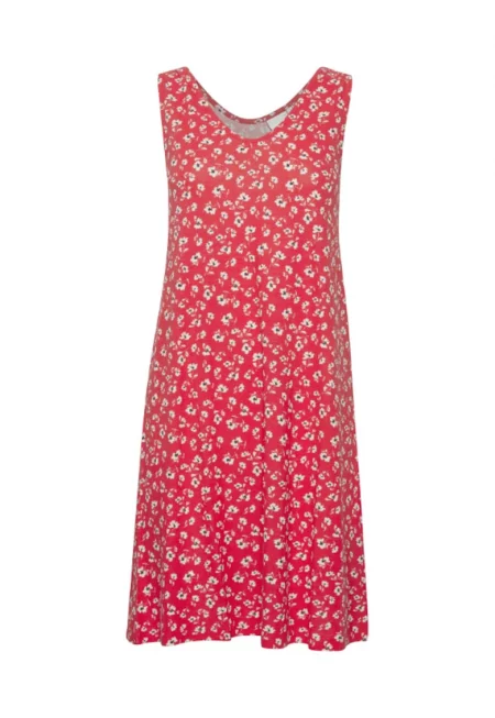 Дамска рокля -  302035663 - Вискоза - Червен