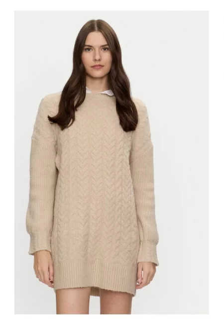 Дамска рокля - смела душа - сива - акрил