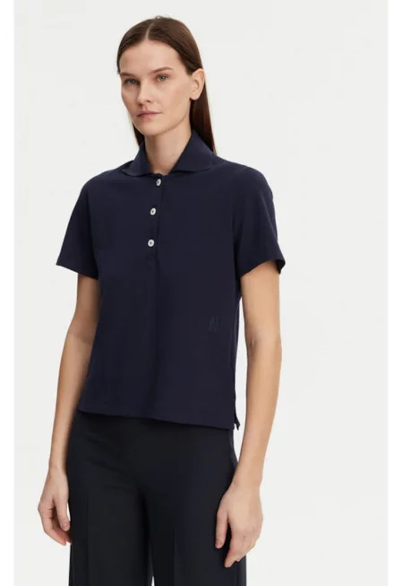 Дамска тениска - Marc O'Polo - 304883200 - Органичен памук - Син - Син