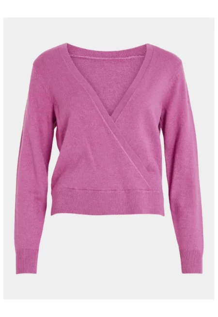 Дамски пуловер -  303499785 - Вискоза - Виолетов