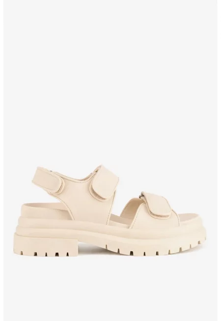 Дамски сандали  5903698622422 - Синтетични - Бежов