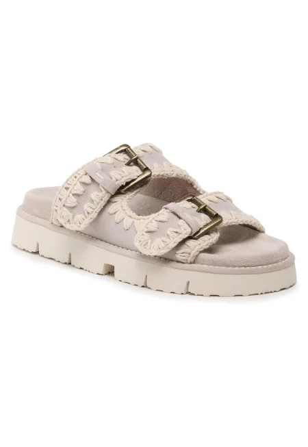 Дамски сандали -  Chalk - с катарами - бежови -