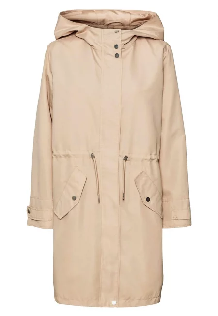 Дамско палто -  Полиестер - 301766681 - Кафяв