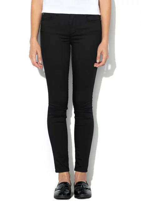 Дънки по тялото с висока талия - Черен