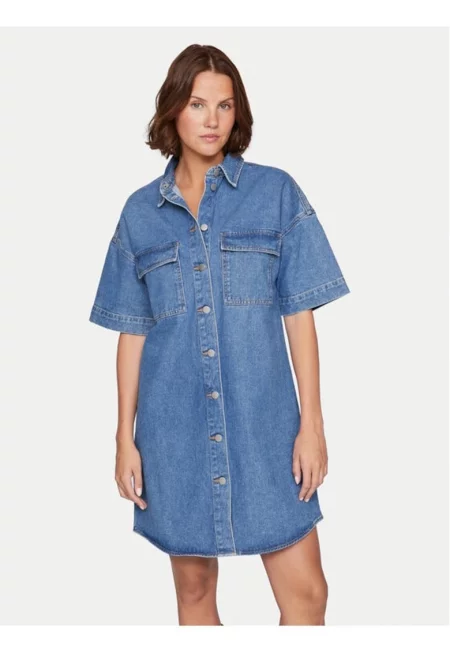 Дънкова рокля  Maya 14105190 Синя стандартна кройка - памук