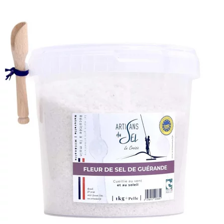 Флер дьо сел – фина морска сол от Геранд, с лопатка, PVC опаковка, 1 kg
