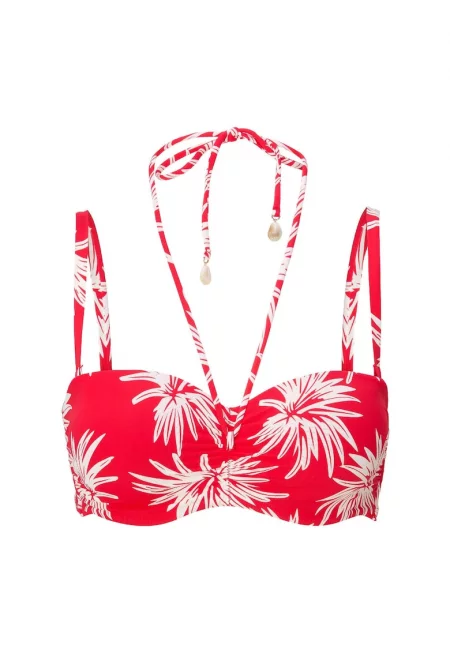 Горен изрязан бански Fresh Flowers - Многоцветен