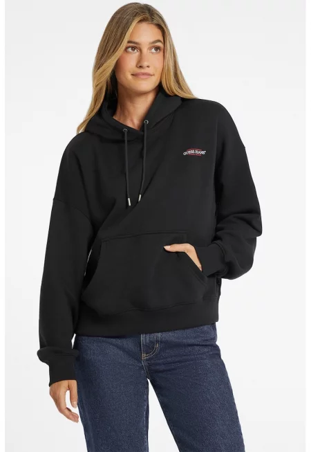 Худи с лого - Черен