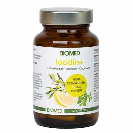 Маслина, грейпфрут и риган – сърдечно и имунно здраве, Iocidin+, 60 капсули