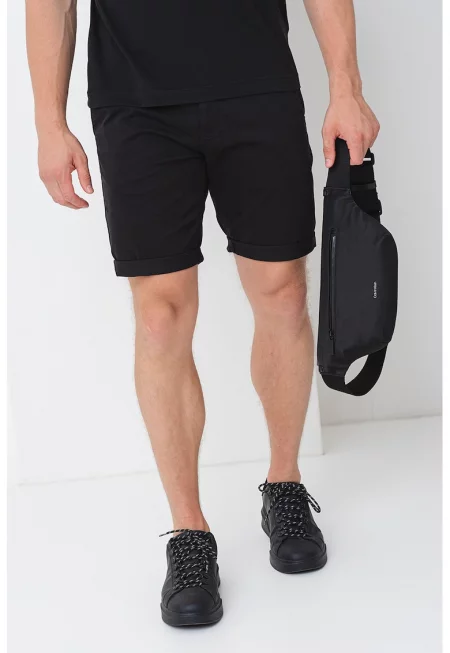 Къс панталон чино - Черен