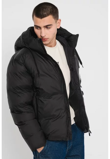 Късо зимно ватирано яке с каулка