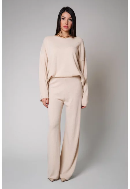 Комплект Lorelle микс вълна и кашмир Бежов I 18368 - Бежов