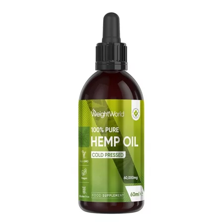 Конопено масло студено пресовано 1000 mg – Хормонален баланс, 60 ml