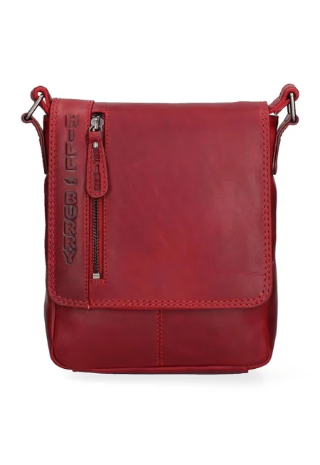 Кожена чанта - Червен