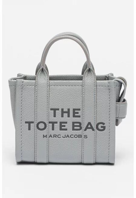 Кожена чанта Mini - Пепеляво сиво