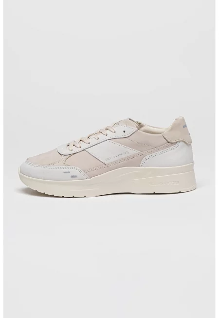 Кожени спортни обувки Jet Runner - Бял/Светло кафяво