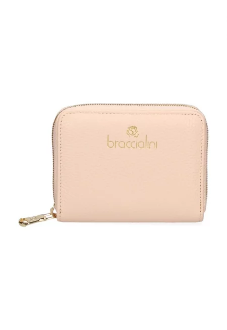 Кожено портмоне с лого - Бежов