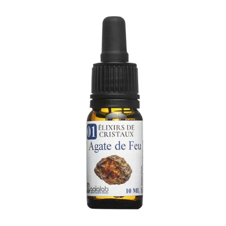 Кристална есенция № 01 – Огнен ахат, капки, 10 ml