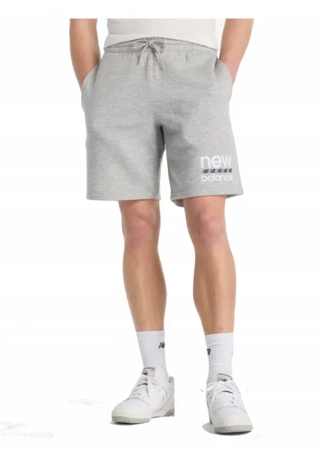 Logo Printed Unie Short Pants - Сив