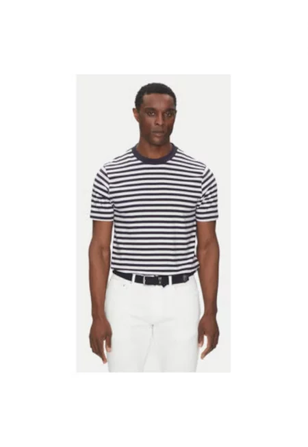 Мъжка тениска  75015690 - памук - тъмносиньо - Тъмносин