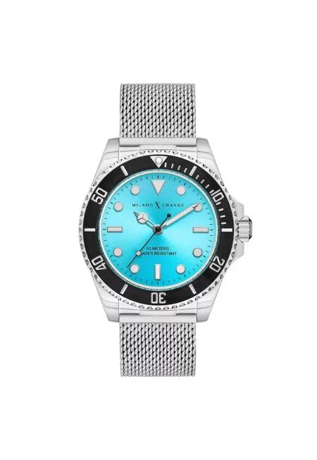 Мъжки часовник  модел MXG1120 - каишка от сив металик стомана - кварцов механизъм - водоустойчивост 5 ATM - 43 мм.