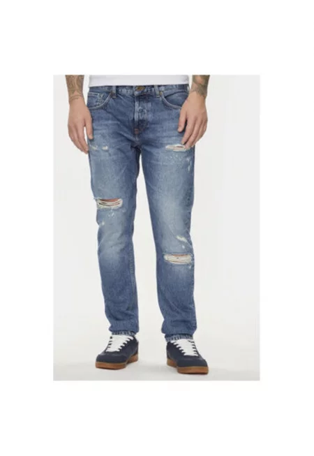 Мъжки дънки -  304414251 - Памук - Син - Син