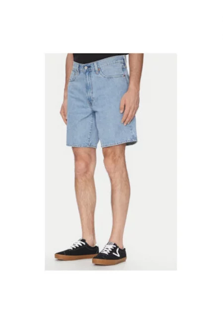 Мъжки дънкови шорти  A8461-0015 - памук - син