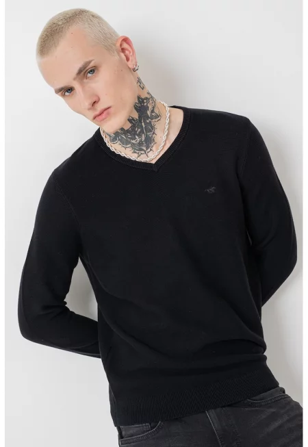 Памучен шпиц пуловер Elko