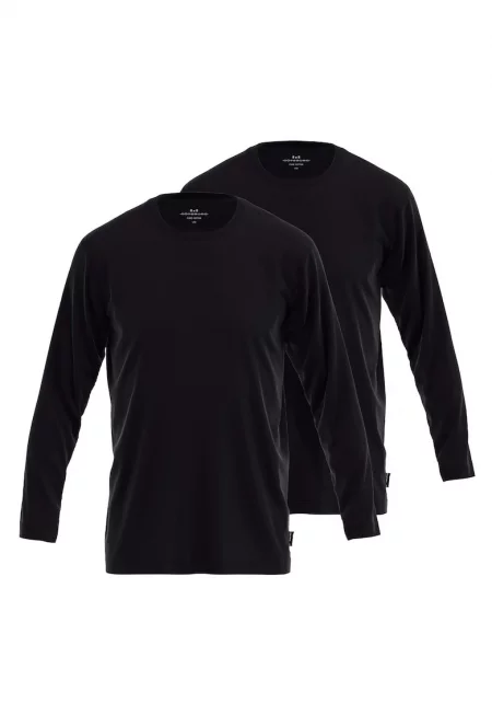 Памучна блуза с дълги ръкави - 2 броя