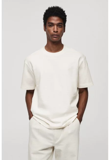 Памучна тениска Garib със свободна кройка