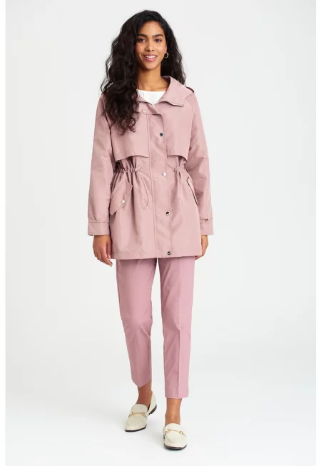 Парка с качулка и ръкави реглан