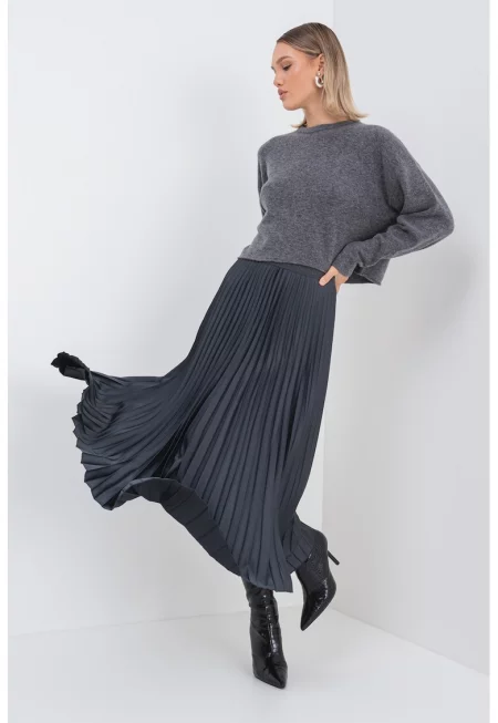 Плисирана пола с висока талия